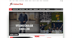 Desktop Screenshot of fotbalzive.eu